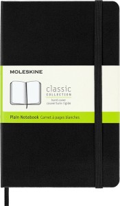 Notes MOLESKINE Classic M, 11,5x18 cm, gładki, twarda oprawa, 208 stron, czarny