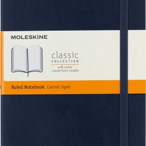 Notes MOLESKINE L (13x21cm) w linie, miękka oprawa, sapphire blue, 192 strony, niebieski