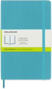 Notes MOLESKINE L (13x21 cm) gładki, miękka oprawa, reef blue, 192 strony, niebieski
