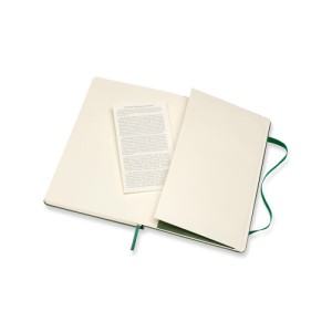 Notes MOLESKINE Classic L (13x21cm) w kropki, twarda oprawa, myrtle green, 240 stron, zielony