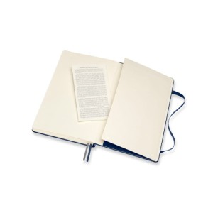 Notes MOLESKINE Classic L (13x21 cm) w linie, twarda oprawa, sapphire blue, 400 stron, niebieski