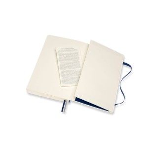 Notes MOLESKINE Classic L (13x21 cm) w linie, miękka oprawa, sapphire blue, 400 stron, niebieski