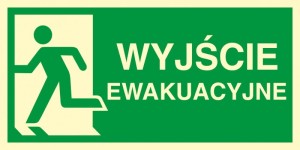 Znak TDC, Kierunek do wyjścia ewakuacyjnego – w lewo 2