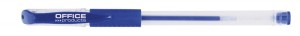 Długopis żelowy OFFICE PRODUCTS, gumowy uchwyt, 0,5mm, niebieski