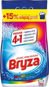 Proszek do prania BRYZA, 4w1 kolor, 5,85 kg, 90 prań