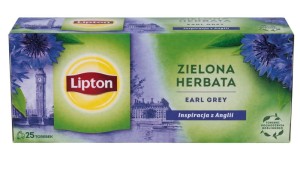 Herbata LIPTON zielona, Earl Grey, 25 torebek
