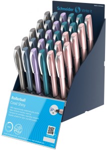 SIS Display piór kulkowych SCHNEIDER Ceod Shiny, 30 szt., mix kolorów