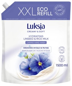 Kremowe mydło w płynie LUKSJA, len, zapas 1500ml