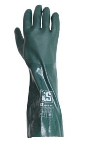 Rękawice chemiczne RS Duplo, 45 cm, rozm. 9, zielone
