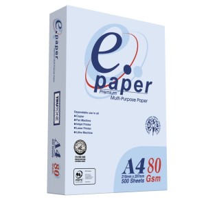 Papier ksero E-PAPER, uniwersalny, A4, klasa C, 145CIE, 500ark.