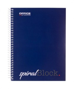 Kołonotatnik OFFICE PRODUCTS, A5, w linie, 80 kart., 70gsm, granatowy