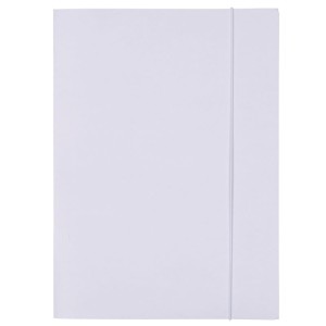 Teczka z gumką OFFICE PRODUCTS Budget Pro, karton, biała wewn., A4, 250gsm, 3-skrz., biała