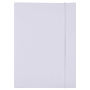 Teczka z gumką OFFICE PRODUCTS Budget, karton, A4, 250gsm, 3-skrz., biała