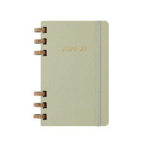 Kalendarz akademicki na spirali MOLESKINE lipiec 2024 - czerwiec 2025, L, twarda oprawa, 15x21cm, crush kiwi