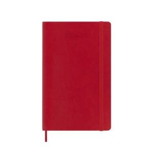 Kalendarz tygodniowy MOLESKINE 2024/25, 18M, L, miękka oprawa, 13x21cm, scarlet red