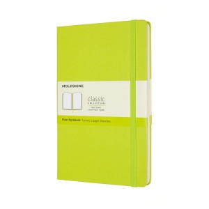Notes MOLESKINE Classic L (13x21cm), gładki, twarda oprawa, 240 stron, lemon green