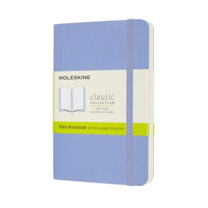 Notes MOLESKINE Classic P (9x14cm), gładki, miękka oprawa, 192 strony, hydrangea blue