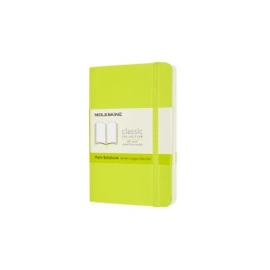 Notes MOLESKINE Classic P (9x14cm), gładki, miękka oprawa, 192 strony, lemon green