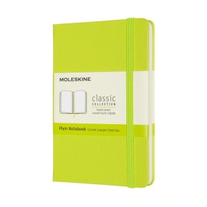 Notes MOLESKINE Classic P (9x14cm), gładki, twarda oprawa, 192 strony, lemon green