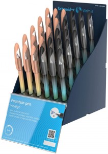 SIS Display piór wiecznych SCHNEIDER Voyage, M, 30 szt., mix kolorów