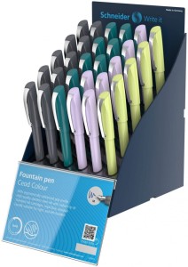 SIS Display piór wiecznych SCHNEIDER Ceod Colour, M, 30 szt., mix kolorów