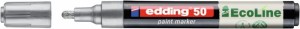 Marker olejowy na bazie wody e-50 EDDING EcoLine, 2-3mm, srebrny