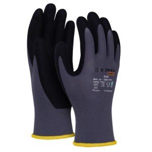 Rękawice DONAU SAFETY Flex, kat. II, rozm. 8, szare