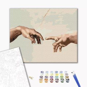 Malowanie po numerach BRUSHME, 40x50 cm, stworzenie Adama, 1 szt., w pudełku