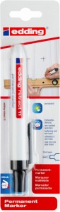 Marker permanentny automatyczny e-11 EDDING, 1,5-3mm, blister, czarny