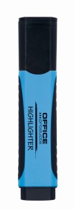 Zakreślacz fluorescencyjny OFFICE PRODUCTS z gumowym uchwytem, 2-5mm, niebieski