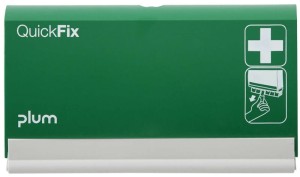 Dozownik na plastry PLUM QuickFix, pusty, do montażu na ścianie, zielony