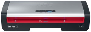 Laminator GBC 250 Office, A4, nagrzew.: 1min, prędk. laminacji: 36s., czarno-srebrny