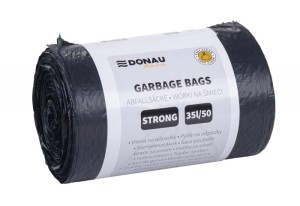 Worki na śmieci DONAU HOME, mocne (LDPE), 35l, 50 szt., czarne