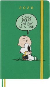 Kalendarz dzienny MOLESKINE 2026, 12M, L, twarda oprawa, 13x21cm, Peanuts Charlie&Snoopy