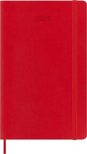 Kalendarz dzienny MOLESKINE 2026, 12M, L, miękka oprawa, 13x21cm, scarlet red