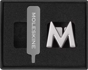Przypinka MOLESKINE M, srebrna