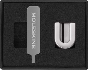 Przypinka MOLESKINE U, srebrna