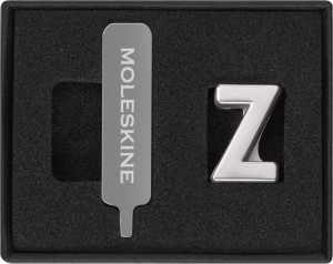 Przypinka MOLESKINE Z, srebrna