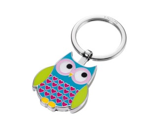 Brelok TROIKA Rosy, emaliowany metal, niebieski