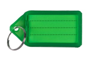 Zawieszki na klucze Q-CONNECT, 55x30mm, 40 szt., zielone