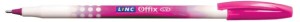 Długopis LINC Offix, śr. kulki 1mm, gr. linii 0,33mm, różowy