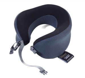 Poduszka TROIKA Business Travel Pillow, w etui, czarno-szary