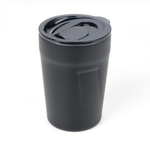 Kubek termiczny TROIKA Cup-uccino, 300ml, stalowy, czarny