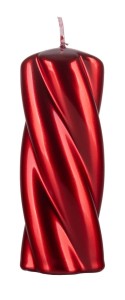 Świeca słupek DONAU HOME Laval, 50x130mm, rubin