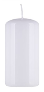 Świeca słupek DONAU HOME Standard Gloss, 50x100mm, biały