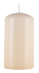Świeca słupek DONAU HOME Standard Gloss, 60x115mm, kremowy