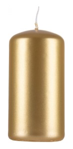 Świeca słupek DONAU HOME Standard Lakier, 50x100mm, 4 szt., złoty