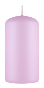 Świeca słupek DONAU HOME Standard Lakier, 60x115mm, różowy perła mat