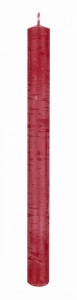 Świeca stołowa DONAU HOME Rustic Classic, 22x250mm, 4 szt., czerwony