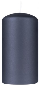Świeca słupek DONAU HOME Standard Lakier, 60x115mm, czarny metaliczny mat
